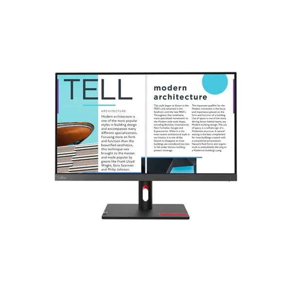 Lenovo 63E0kat4tk 24.5" 4Ms 75Hz 1920X1080 Vga/Hdmı Vesa Siyah Ips Led Monıtor