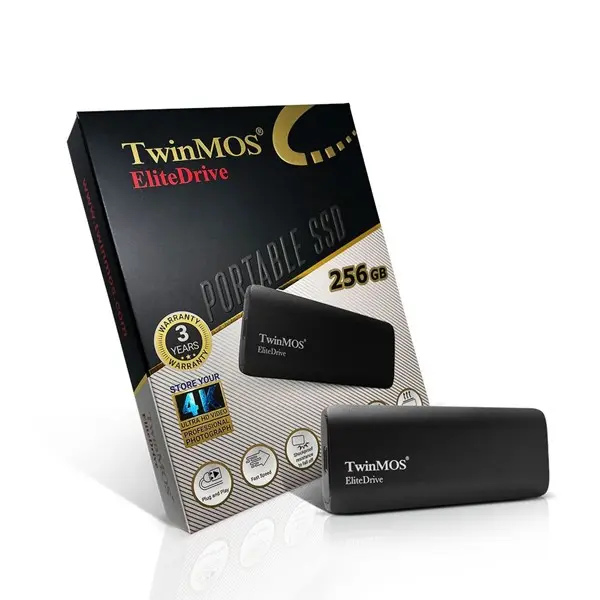 TWINMOS EXTERNAL SSD 256GB USB3.2/TYPE-C DARK GREY HARICI SSD (PSSDEGBMED32)