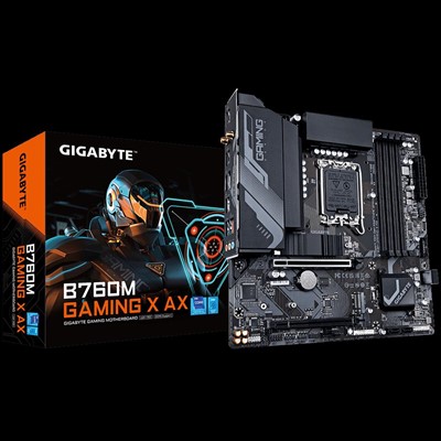 Gıgabyte B760m-Gamıng-X-Ax-Ddr5 1700P Ddr5 Ses Glan Dp/Hdmı Sata3 Usb3.2 Matx