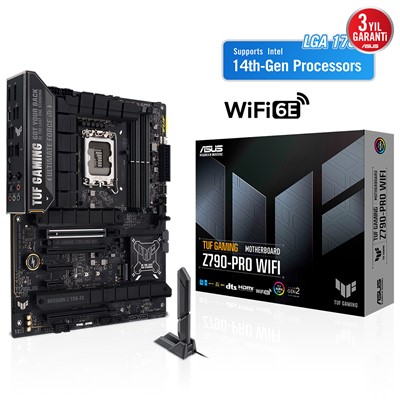 Asus Tuf Gamıng Z790-Pro Wıfı 1700P Ddr5 Dp/Hdmı Sata3 Usb3.2 Atx