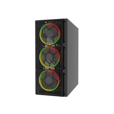 Iromx Space Btx-65G Psu Yok 4X Raınbow Fıxed Led Fan Atx 2Xusb3.0 Siyah Kasa