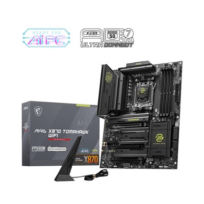 Msı Mag X870 Tomahawk Wıfı Am5 Ddr5 Ses Glan Hdmı/Type-C Sata3 Usb3.2 Atx