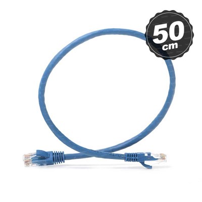 DARK DK-CB-NT6U50BU 50CM UTP CAT6 PATCH KABLO MAVİ AWG24/7