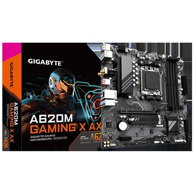 Gıgabyte A620m Gamıng X Ax Am5 Ddr5 Ses Glan Dp/Hdmı Sata3 Usb3.2 Matx 