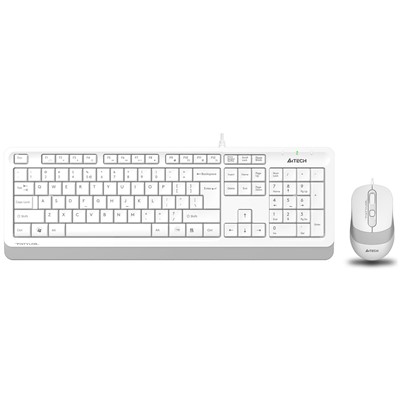 A4 TECH F1010 USB KABLOLU Q KLAVYE MOUSE SET BEYAZ