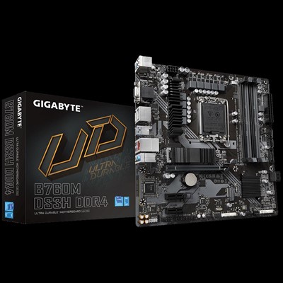 Gıgabyte B760m Ds3h Ddr4 1700P Ddr4 Ses Glan Dp/Hdmı Sata3 Usb3.2 Matx