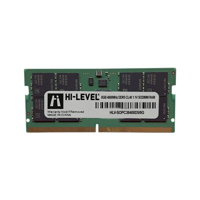 8 Gb Ddr5 4800Mhz Hı-Level Cl40 1.1V Sodımm (Hlv-Sopc38400d5/8G)