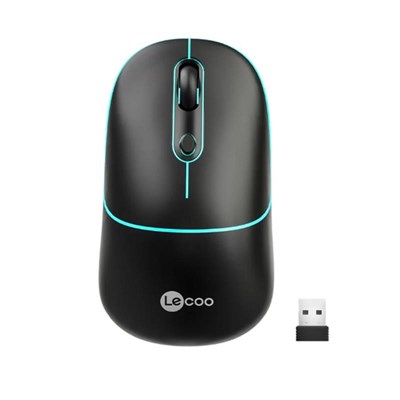 LECOO WS210 BT/2.4GHZ WİFİ WİRELESS CHARGİNG SIYAH OPTİK MOUSE