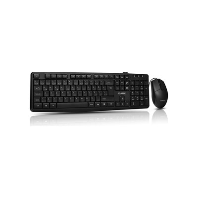 DARK KM1050 USB KABLOLU Q KLAVYE MOUSE SET SIYAH
