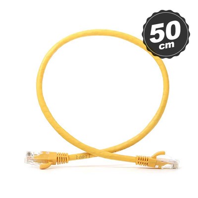 DARK DK-CB-NT6U50Y 50CM UTP CAT6 PATCH KABLO SARI AWG24/7