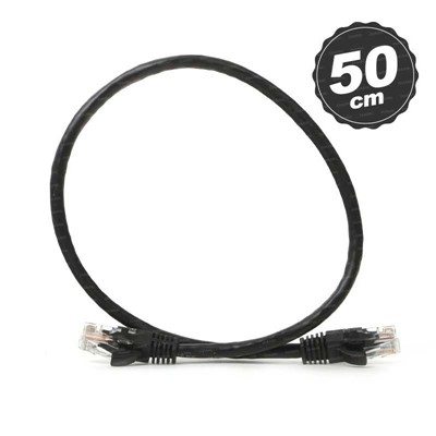 DARK DK-CB-NT6U50B 50CM UTP CAT6 PATCH KABLO SIYAH AWG24/7