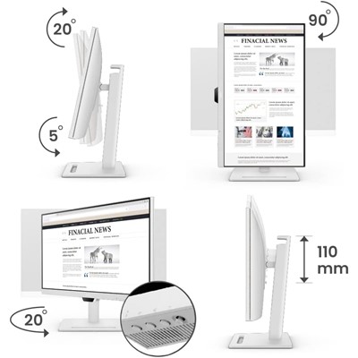 Benq Gw3290qt 31.5" 5Ms 75Hz 2K 2560X1440 Dp/Hdmı/Type-C Vesa Beyaz Ips Led Monıtor