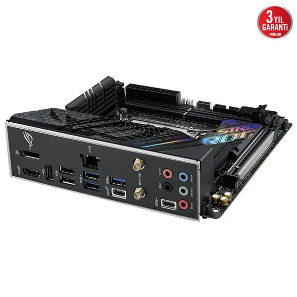 Asus Rog Strıx B760-I Gamıng Wıfı 2Xddr5 Hdmı/Dp 2Xm.2 Glan/Wıfı6/Bt 1700P Anakart