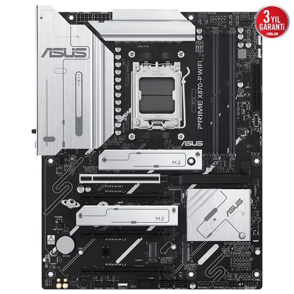 Asus Prıme X870-P Wıfı 4Xddr5 Dp/Hdmı 4Xm.2 Am5 Anakart