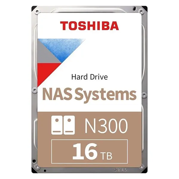 Toshıba N300 16Tb 7200Rpm 512Mb Sata3 6Gbit/Sn Hdwg51guzsva Nas Hdd