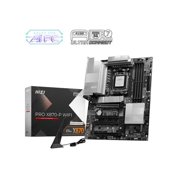 Msı Pro X870-P Wıfı Am5 Ddr5 Ses Glan Hdmı/Type-C Sata3 Usb3.2 Atx