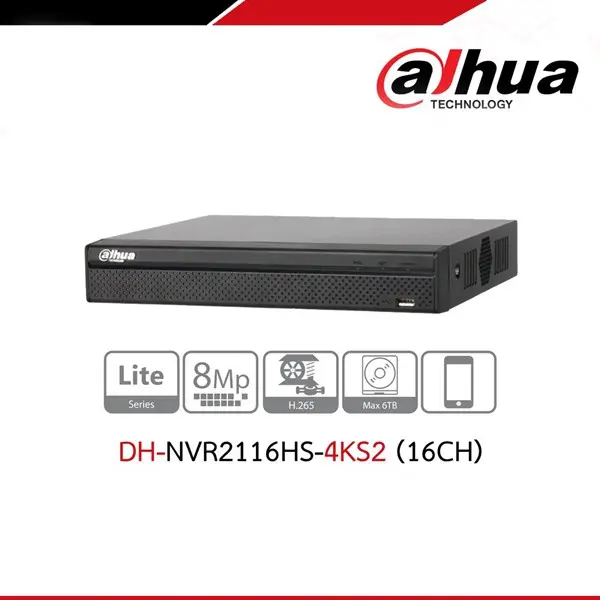 Dahua Nvr2116hs-4Ks2 16 Kanal Vga/Hdmı 1080P (Hd) Nvr Kayıt Cihazı