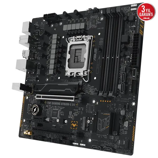 Asus Tuf Gamıng B760m-E D4 4Xddr4 Hdmı/Dp 2Xm.2 1Xglan 1700P Anakart