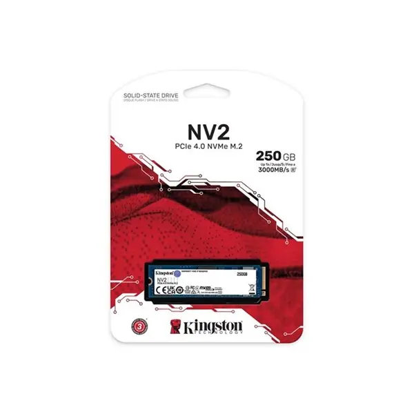 Kıngston Snv2s/250G 250Gb 3000/1300Mb/S M.2 2280 Pcıe Nvme Ssd