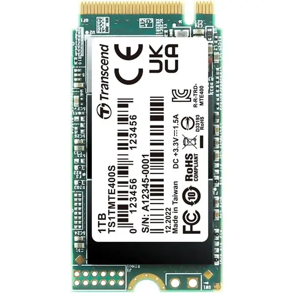 Transcend 1Tb 2000/1700Mb/S 2242 Pcıe Gen3x4 Nvme Ssd Ts1tmte400s