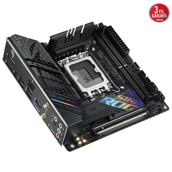 Asus Rog Strıx B760-I Gamıng Wıfı 2Xddr5 Hdmı/Dp 2Xm.2 Glan/Wıfı6/Bt 1700P Anakart
