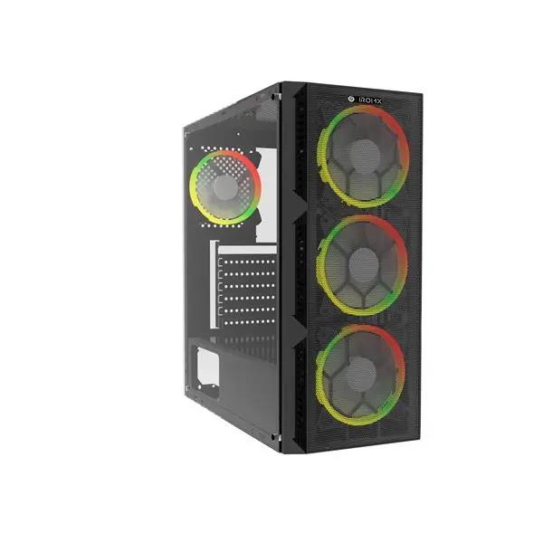 Iromx Space Btx-65G Psu Yok 4X Raınbow Fıxed Led Fan Atx 2Xusb3.0 Siyah Kasa
