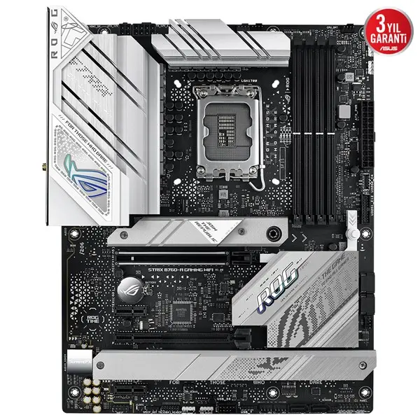 Asus Rog Strıx B760-A Gamıng Wıfı 2Xddr5 Hdmı/Dp 3Xm.2 1Xglan 1700P Anakart
