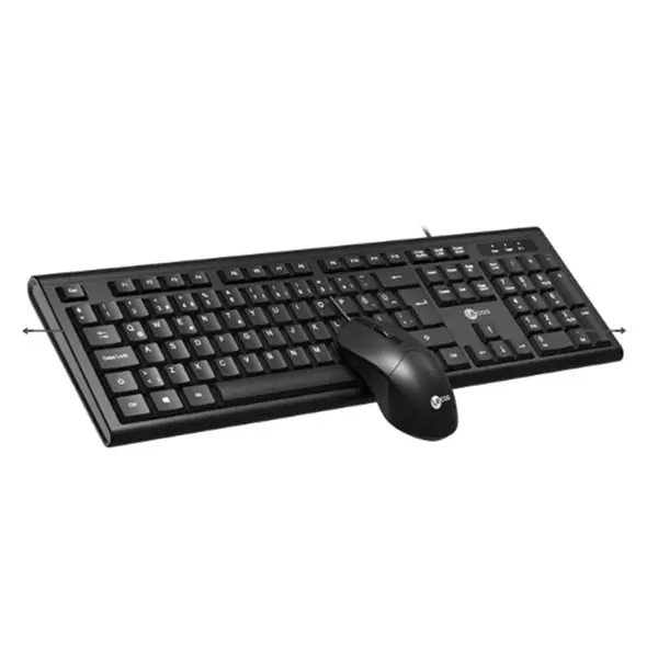 LECOO CM101 KABLOLU Q KLAVYE MOUSE SET SIYAH