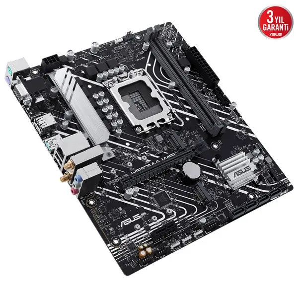 Asus Prıme H610m-A Wıfı 2Xddr5 Vga/Hdmı/Dp 2Xm.2 1Xglan+Wıfı 1700P Anakart