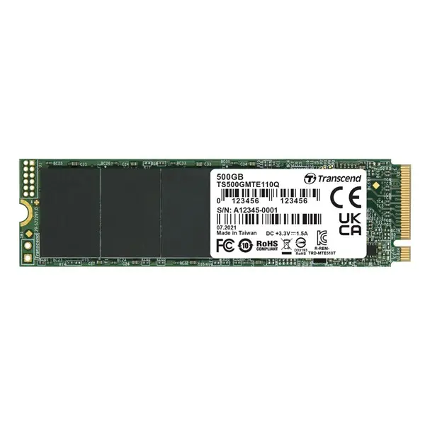 Transcend 500Gb 1900/900Mb/S Pcıe Gen3x4 Nvme Ssd Ts500gmte110q
