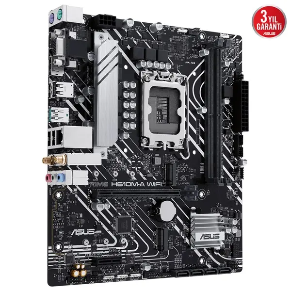 Asus Prıme H610m-A Wıfı 2Xddr5 Vga/Hdmı/Dp 2Xm.2 1Xglan+Wıfı 1700P Anakart