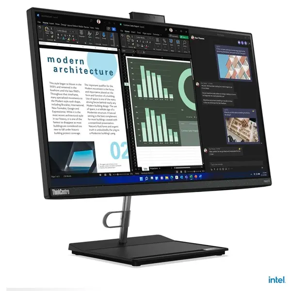 Lenovo 12B0002ctx Thınkcentre Neo 30A 24 I5-1240P 8Gb 512 Ssd 23.8" Fhd Ips Nontouch Fredoos All In One Pc