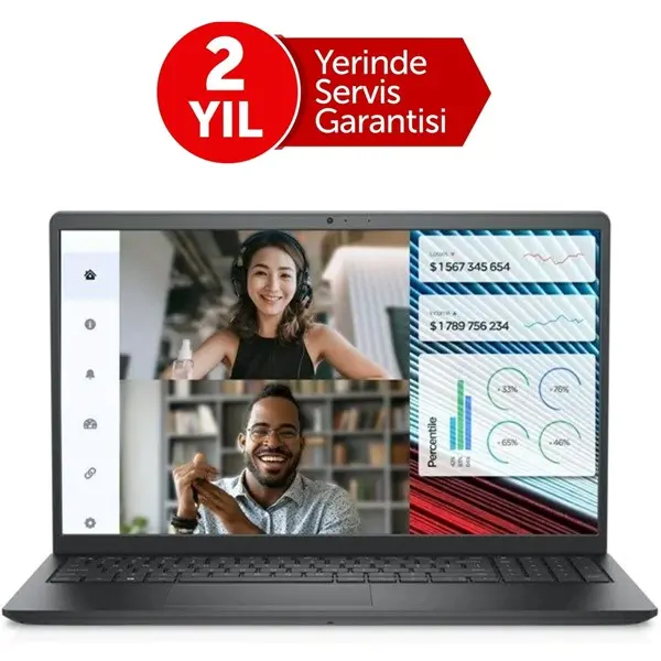 Dell Vostro 3520 N1614pvnb3520u I3-1215U 8Gb 256Gb Ssd O/B Vga 15.6" Fhd Freedos Notebook