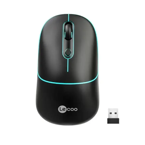 LECOO WS210 BT/2.4GHZ WİFİ WİRELESS CHARGİNG SIYAH OPTİK MOUSE