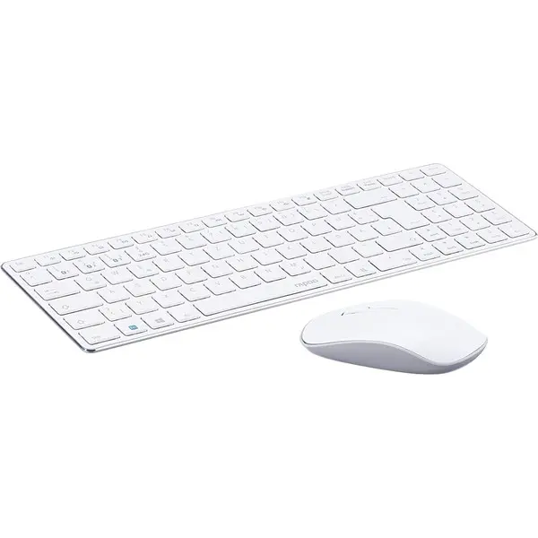 Rapoo 9300M Bluetooth Multimedya Beyaz Slım Q Klavye+Mouse