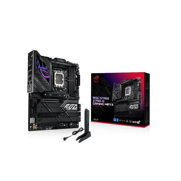 Asus Rog Strıx Z790e Gamıng Wıfı Iı 1700P Ddr5 Ses Glan Dp/Hdmı Sata3 Usb3.2 Atx