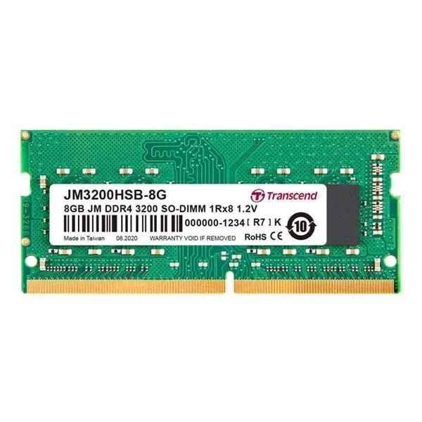 Transcend 8Gb 3200Mhz Ddr4 1.2V Jm3200hsb-8G Notebook Ram