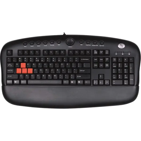 A4 TECH KB-28G TR KABLOLU MULTİMEDYA SİYAH (BİLEK DESTEKLİ) Q KLAVYE