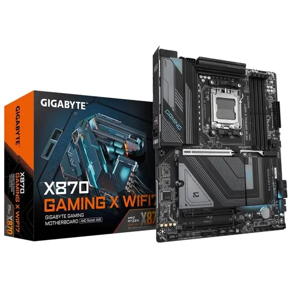 Gıgabyte X870-Gam-X-Wıfı7 Am5 Ddr5 Ses Glan Hdmı/Usb4 Sata3 Usb3.2 Atx