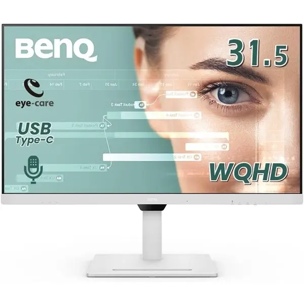 Benq Gw3290qt 31.5" 5Ms 75Hz 2K 2560X1440 Dp/Hdmı/Type-C Vesa Beyaz Ips Led Monıtor