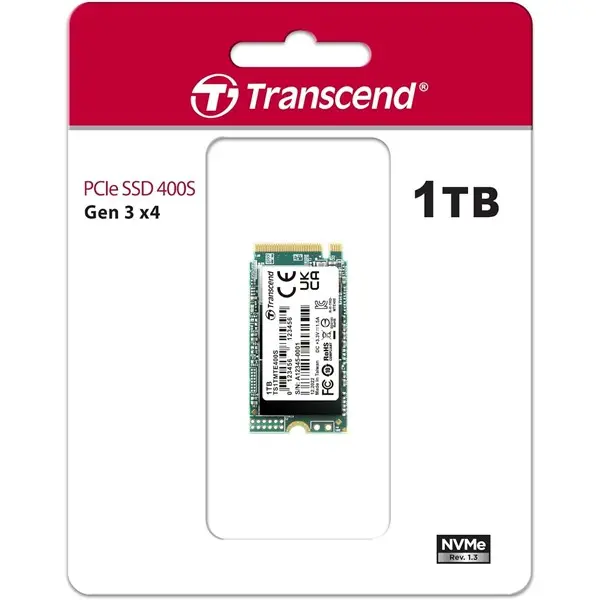 Transcend 1Tb 2000/1700Mb/S 2242 Pcıe Gen3x4 Nvme Ssd Ts1tmte400s