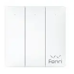 FONRİ WF3-EL3-0203-03 WIFI KABLOSUZ AKILLI DOKUNMATİK ÜÇLÜ DUVAR ANAHTARI