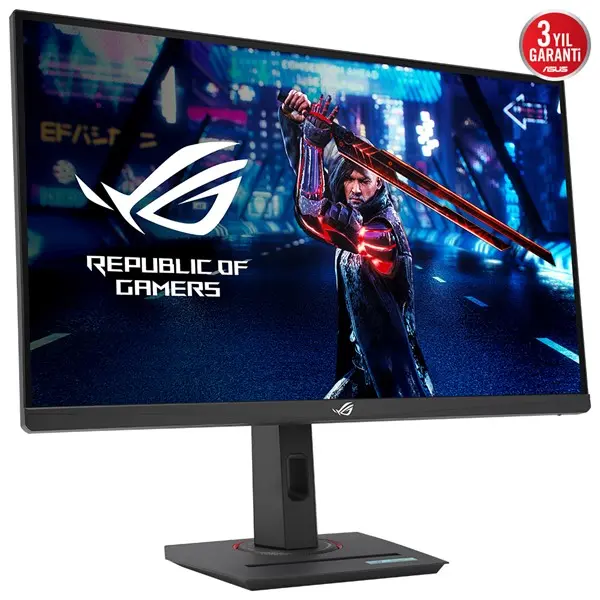 Asus Rog Strıx Xg27acs 27" 1Ms 180Hz Qhd 2560X1440 Dp/Hdmı/Type-C Vesa Pıvot Ips Led Gamıng Monıtor