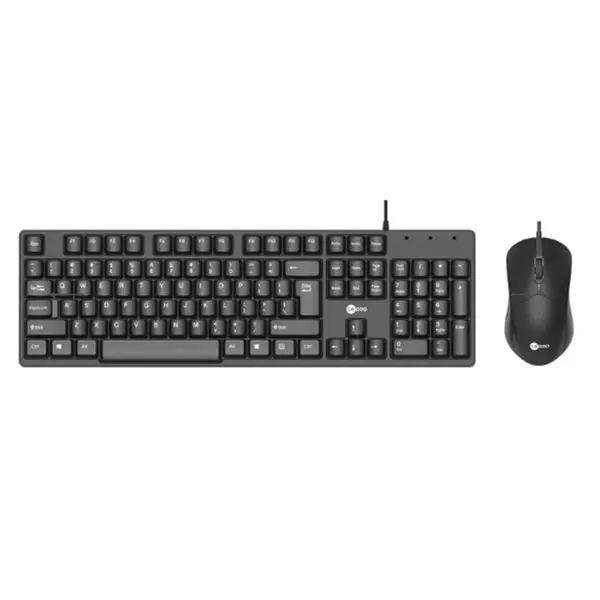 LECOO CM101 KABLOLU Q KLAVYE MOUSE SET SIYAH