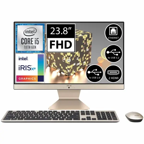 Asus V241eak-Ba041m I5-1135G7 8Gb 256Gb Ssd O/B Vga 23.8" Fhd Nontouch Free-Dos All In One Pc