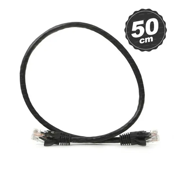 DARK DK-CB-NT6U50B 50CM UTP CAT6 PATCH KABLO SIYAH AWG24/7