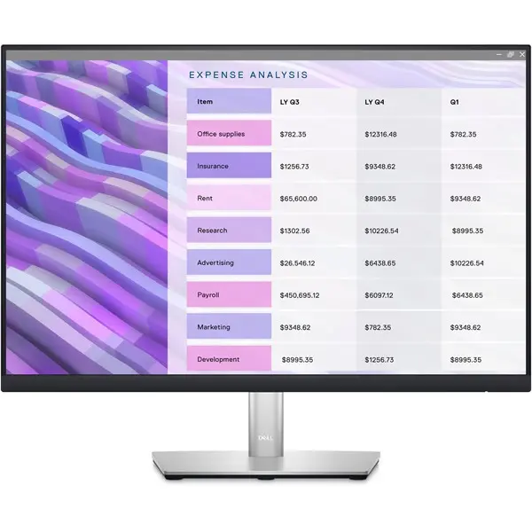 Dell P2423 23.8" 8Ms 1920X1200 Vga/Hdmı/Dp Pıvot 60Hz Siyah Full Hd Ips Monıtor