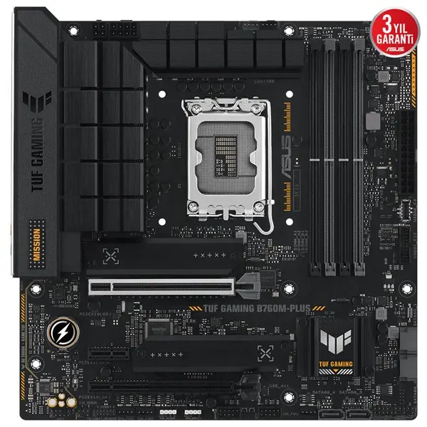 Asus Tuf Gamıng B760m-Plus 2Xddr5 Hdmı/Dp 2Xm.2 1Xglan 1700P Anakart
