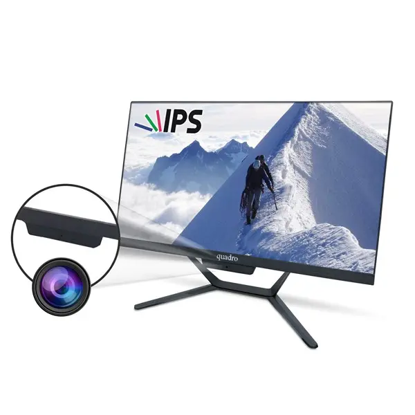 Quadro Stark H5124 15825 I5-11400 8Gb 256Gb Ssd 23.8" Fhd Ips Nontouch Free-Dos All In One Pc