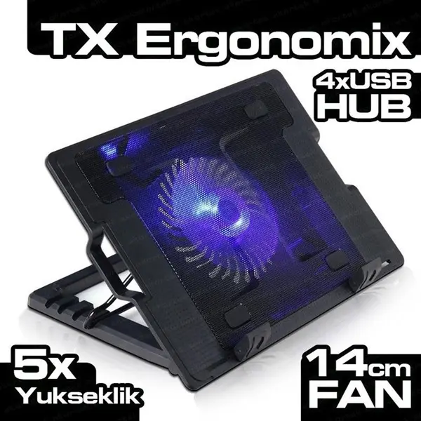 Tx Txacnbergst Siyah 9"-17" Notebook Soğutucu